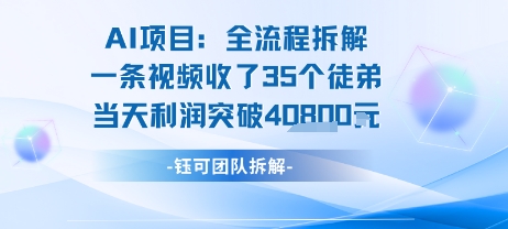 AI收徒变现闭环:一条视频收35人,日入1k+(附完整SOP)