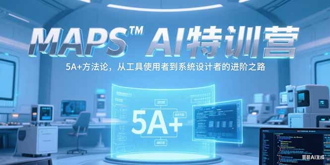 MAPSAI特训营，掌握 5A+方法论，从工具使用者到系统设计者的进阶之路-优优云网创